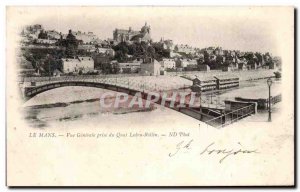 Old Postcard Le Mans Vue Generale Jack Du Quai Ledru Rollin wash