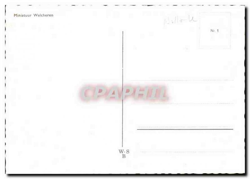 Postcard Modern Miniatuur Walcheren