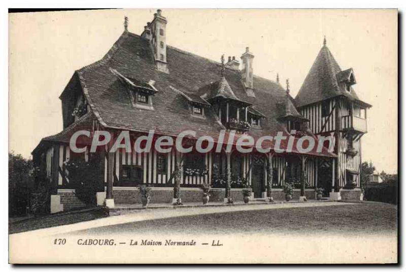 Old Postcard Cabourg home Normande