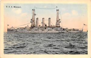 USS Missouri Military Battleship Unused 