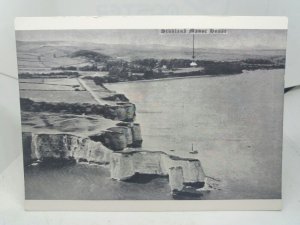Studland Manor House Hotel & Old Harry Rocks Aerial View Vintage Postcard 1972