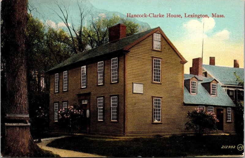 Hancock Clarke House Lexington MA Massachusetts Postcard UNP VTG Unused Vintage 