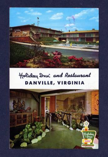 VA Holiday Inn Hotel Motel DANVILLE VIRGINIA POSTCARD