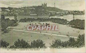 Postcard Old Lyon Bellecour Square Set