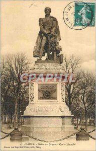 Old Postcard Nancy Statue of Drouot Course Leopold