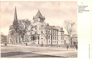 Court House & First Church Northampton, Massachusetts MA  