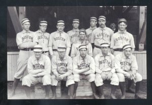 REAL PHOTO BOSTON AMERICANS BASEBALL TEAM 1903 CABINET PHOTO COPY