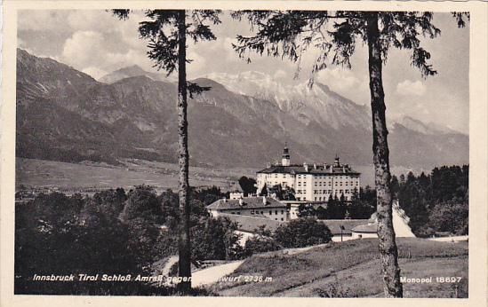 Austria Innsbruck Schloss Amrass 1942 Real Photo