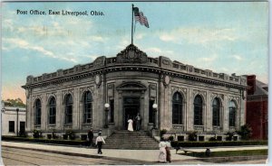 E LIVERPOOL, OH Ohio     US POST OFFICE    1913     Postcard