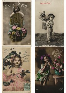 GIRL GIRLS GLAMOUR 1200 REAL PHOTO Vintage Postcards pre-1940 (Part 1.) (L2955)