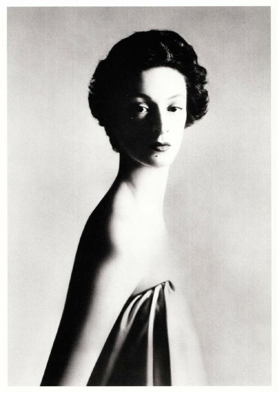 Marella Agnelli in 1953 Fashion by Richard Avedon Modern Postcard