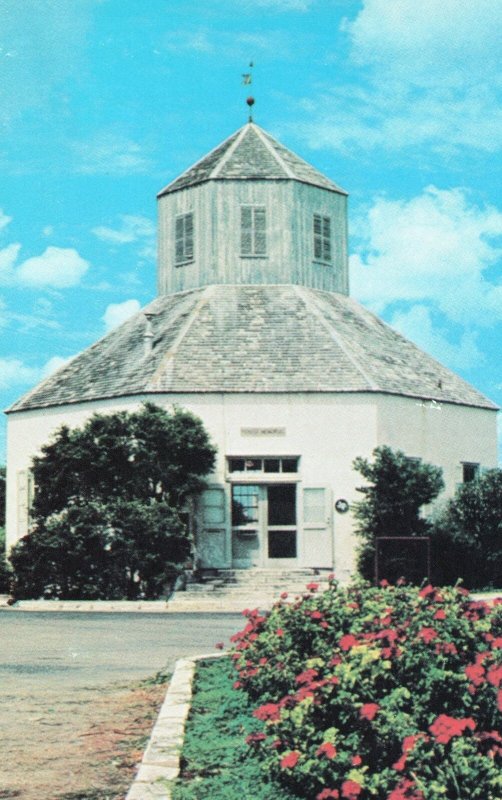 Vintage Postcard Coffee Mill Church Vereinskirche Landmark Frederickburg St. TX