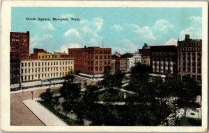 Aerial View of Court Square, Memphis TN c1921 Vintage Postcard N40