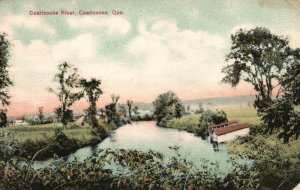 Vintage Postcard 1910's Coaticooke North Flowing River Quebec Canada
