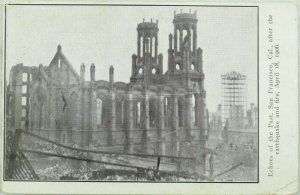 C.1906 San Francisco Earthquake Echoes of the Past Vintage Postcard P97