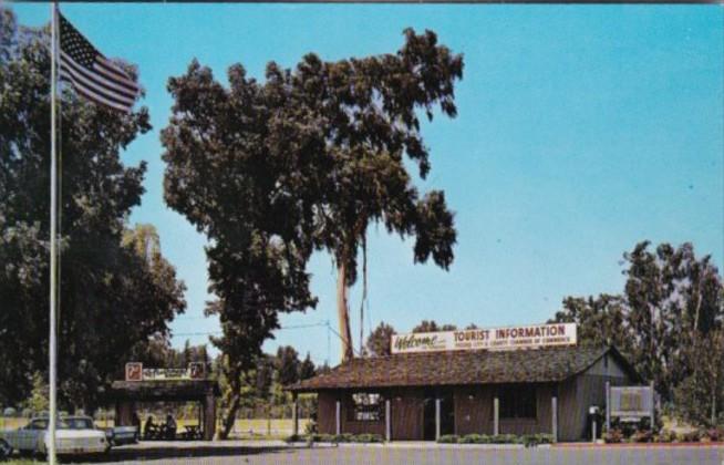 California Fresno Tourist Information Center 7 Up Sign