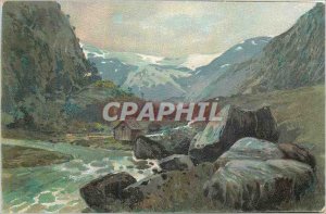 Old Postcard Fancy Mountain