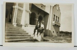 Arizona RPPC Glendale High School built 1912 Real Photo c1915 Postcard D3