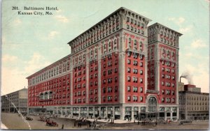 Postcard MO Kansas City - Baltimore Hotel