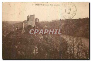 Old Postcard Crozant Creuse general view