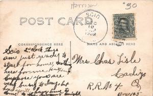 F33/ Scio Ohio RPPC Postcard 1908 Road Construction Crew Occupational