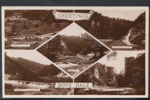 Derbyshire Postcard - Greetings From Dovedale    T2411