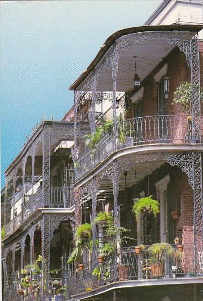Louisiana New Orleans Lace Balconies 1986