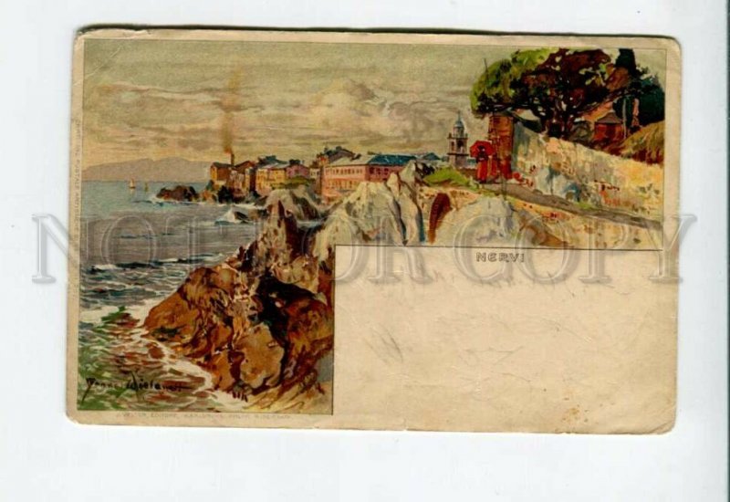 3155620 ITALY NERVI Vintage litho postcard