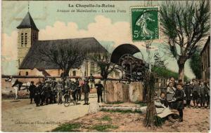 CPA LA CHAPELLE-la-REINE Avenue de Malesherbes Lancien Puits (861404)