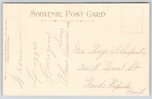 Newark New Jersey~Second Presbyterian Church Close Up~Groundskeeper~c1908 PC