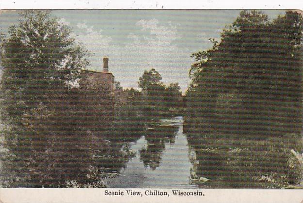 Wisconsin Chilton Scenic View 1910