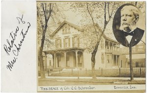 RPPC Residence of Col C.C. Schreeder Evansville Indiana