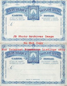 Honduras, Double 3 Centavos Postal Card, Hamilton Bank Note Company