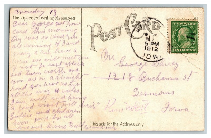 Postcard Mt. St. Scholastica Convent Atchison Kansas Vintage Standard View Card