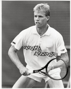 Mark Petchy Manchester 1989 Tennis LTA Challenger Large Press Photo