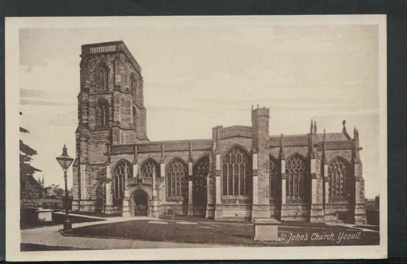 Somerset Postcard - St John's Church, Yeovil     RS16939