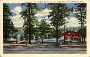 Clarksville TN Tennessee Dunbar Caves Soldier Posted c1930-50s Vintage Postcard