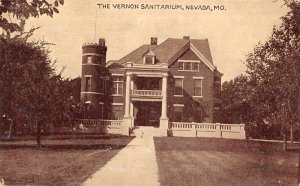 Nevada Missouri Vernon Sanitarium Front View Vintage Postcard AA7774