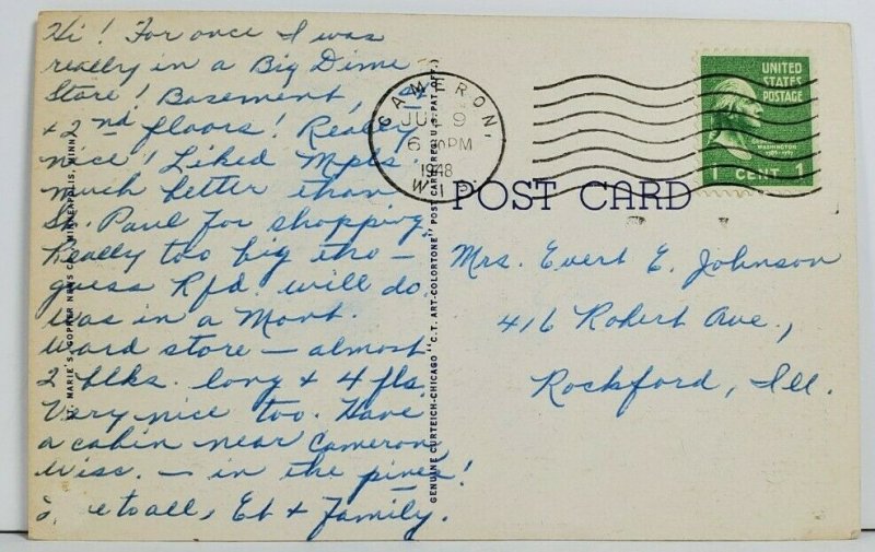 Minneapolis FW Woolworth Company Store Postcard P4