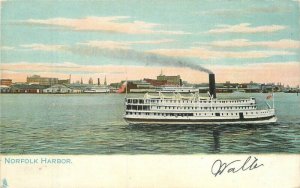 Virginia Norfolk Harbor Tuck #2222 Postcard 22-7897