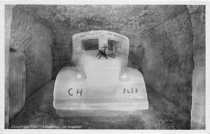 Lot106 jungfraujoch car garage in the ice palace switzerland real photo