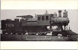 Model Locomotive, Rogers Locomotive & Machine Works Paterson NJ Postcard R71