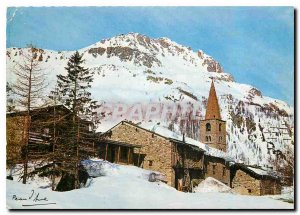 Postcard Modern Val d'Isere a corner of the old town