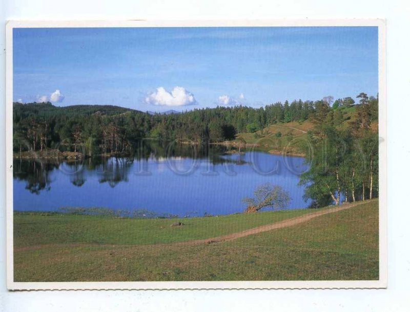219045 FINLAND lake view old photo postcard