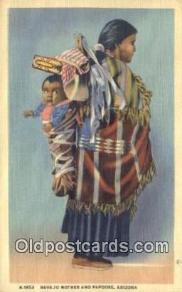 Navajo Mother & Papoose Indian Unused 