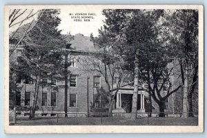 Peru Nebraska NE Postcard Mt. Vernon State Normal Building Exterior 1919 Antique