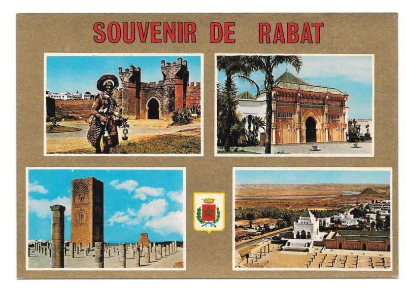 Africa Maroc Rabat Landmarks Buildings Multiview Postcard