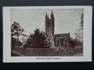 Kent 2 x St Mary the Virgin ASHFORD PARISH CHURCH& CEMETERY - Old Postcards