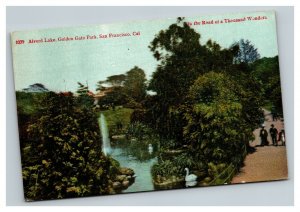 Vintage Early 1900's Postcard Alvord Lake Golden Gate Park San Francisco POSTED