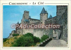 Postcard Modern Carcassonne (Aude) La Cite door Aude and the Comtal castle